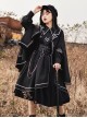 Loyal Chariot Series Military Style Handsome Detachable Brooch Irregular Hem Design Punk Lolita Long-Sleeved Dress Set