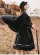 Loyal Chariot Series Military Style Handsome Detachable Brooch Irregular Hem Design Punk Lolita Long-Sleeved Dress Set