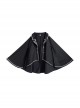 Loyal Chariot Series Military Style Handsome Detachable Brooch Irregular Hem Design Punk Lolita Long-Sleeved Dress Set