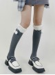 Autumn Winter Japanese Warm Plush Cute Fur Ball Daily Sweet Lolita Mid-Tube Calf Socks