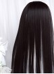 Spade A Series Natural Black Pick Dyeing White Princess Cut Straight Hair Qi Bangs Classic Lolita Wig