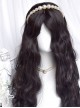 Earl Gray Tea Series Retro French Middle Score Natural Black Water Ripple Classic Lolita Wig