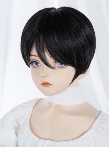 Japanese Handsome Men And Women COS Natural Bangs Short Straight Hair Classic Lolita Wig