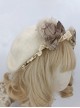 Bear Ears Bowknot Lace Decoration Preppy Style Classic Lolita Kids Berets