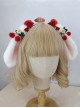 Year Of The Rabbit Plush Lop Ears Rabbit Ears Hairball Carrot Cherry Bow Knot Bell Decoration Sweet Lolita Headband