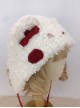 Autumn Winter Warm Plush Cartoon Tiger Head Embroidery Ear Protection Sweet Lolita Hat