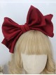 Solid Color Widening Satin Ribbon Can Be Shapeable Oversized Bow Sweet Lolita Headband