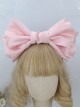 Solid Color Widening Satin Ribbon Can Be Shapeable Oversized Bow Sweet Lolita Headband