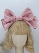 Solid Color Widening Satin Ribbon Can Be Shapeable Oversized Bow Sweet Lolita Headband