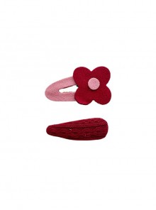 Pastoral Style Solid Color Rainbow Flower Classic Lolita Kids Hair Clip