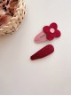 Pastoral Style Solid Color Rainbow Flower Classic Lolita Kids Hair Clip