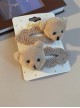 Cute Handmade Bear Yarn Woven Sweet Lolita Hair Clip