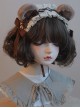 Cute Little Bear Plush Ear Lace Bow-Knot Sweet Lolita Headband