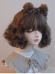 Dark Brown Imitation Lamb Velvet Bow-Knot Decorated Sweet Lolita Headband