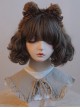 Dark Brown Imitation Lamb Velvet Bow-Knot Decorated Sweet Lolita Headband