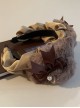 Cute Bear Ears Brown Bow-Knot Satin Ribbon Beads Decoration Sweet Lolita Headband