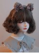 Brown Imitation Lamb Velvet Polka Dot Bow-Knot Cute Bear Ears Sweet Lolita Headband