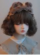 Star Biscuit Plush Little Bear Satin Ribbon Bow-Knot Sweet Lolita Headband