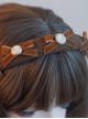 Elegant Eldest Miss Autumn Winter Handmade Brown Bow-Knot Sweet Lolita Headband