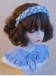 Blue Plaid Heart Bow-Knot Decoration Sweet Lolita Headband