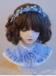 Flower Pearl Decoration Bow-Knot Blue Sweet Lolita Headband