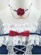 Weaving Star Bai Xue Ji Series Classical White Lace Red Flower Bead Chain Decorative Birdcage Pendant Classic Lolita Necklace