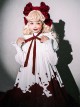 Romeo Series Doll Collar Puff Sleeve Bloody Gothic Lolita Short-Sleeved Dress