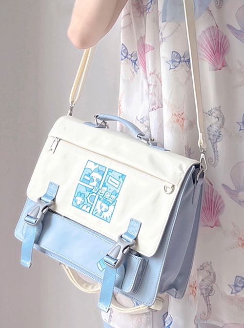 Summer Limited Series College Wind Uniform Commuter School Lolita Portable Messenger Backpack
