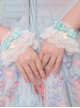 White Lace Bow-Knot Little Bear Pendant Classic Lolita Wristband