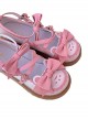 Bear Coco Series Japanese Cute Cross Color Matching Bow-Knot Sweet Lolita Shoes