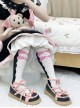 Bear Coco Series Japanese Cute Cross Color Matching Bow-Knot Sweet Lolita Shoes