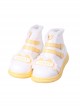 Sweet Round Toe Color-Block Thick-Soled Short Tube Plush Martin Boots Sweet Lolita Boots