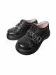 Judgment Sweetheart Series Round Toe Platform Cross Decorated Lace-Up Gothic Lolita Shoes