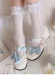 Milk Puffs Series Japanese Round Toe Mary Jane Chunky Heel Bow-Knot Sweet Lolita Shoes