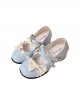 Milk Puffs Series Japanese Round Toe Mary Jane Chunky Heel Bow-Knot Sweet Lolita Shoes