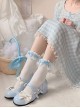 Milk Puffs Series Japanese Round Toe Mary Jane Chunky Heel Bow-Knot Sweet Lolita Shoes