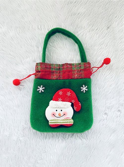 Christmas Gift Santa Claus Snowflake Present Bag Classic Lolita Tote Bag