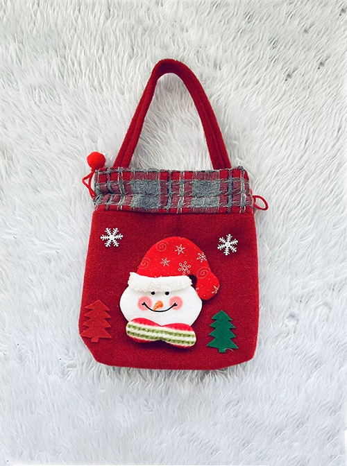 Christmas Gift Santa Claus Snowflake Present Bag Classic Lolita Tote Bag