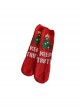 Christmas Coral Velvet Winter Plush Christmas Tree Gifts Warm Classic Lolita Socks