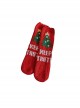 Christmas Coral Velvet Winter Plush Christmas Tree Gifts Warm Classic Lolita Socks