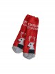 Elk Santa Claus Fox Winter Warm Coral Velvet Christmas Gift Classic Lolita Socks