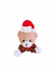 Red Green Scarf Plush Little Bear Christmas Gift Brooch Hairpin Dual-Use Classic Lolita Hair Clip