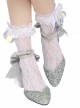 Deep Sea Girls Series Elegant Pearl Glitter Powder Unilateral Bow-Knot Design High Heels Classic Lolita Shoes