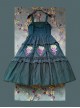 Grape Manor Series Solid Color Jacquard Grape Embroidery Elegant Classic Lolita Sleeveless Dress