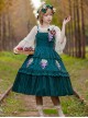 Grape Manor Series Solid Color Jacquard Grape Embroidery Elegant Classic Lolita Sleeveless Dress