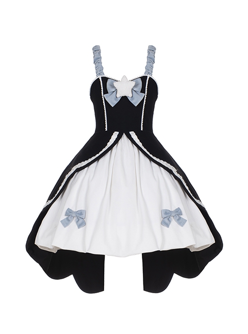 Star Wish Bottle Series Magic Girl Star Bowknot Swallowtail Hem Design Autumn Winter Classic Lolita Sleeveless Dress