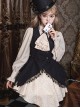 Flower Brand Deacon Series Magician Stripe False Two-Piece Irregular Hem Autumn Winter Classic Lolita Long Sleeve Dress