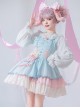 Candy Dreamland Series Lace-Up Shoulder Straps Macaron Color Detachable Bow-Knot Tailing Sweet Lolita Sleeveless Dress