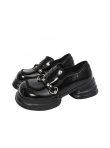 Retro Personality Sweet Cool Versatile Round Toe Thick Sole Mary Jane Classic Lolita Shoes