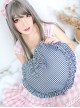 Heart Plaid Detachable Bow-Knot Sweet Lolita Shoulder Bag